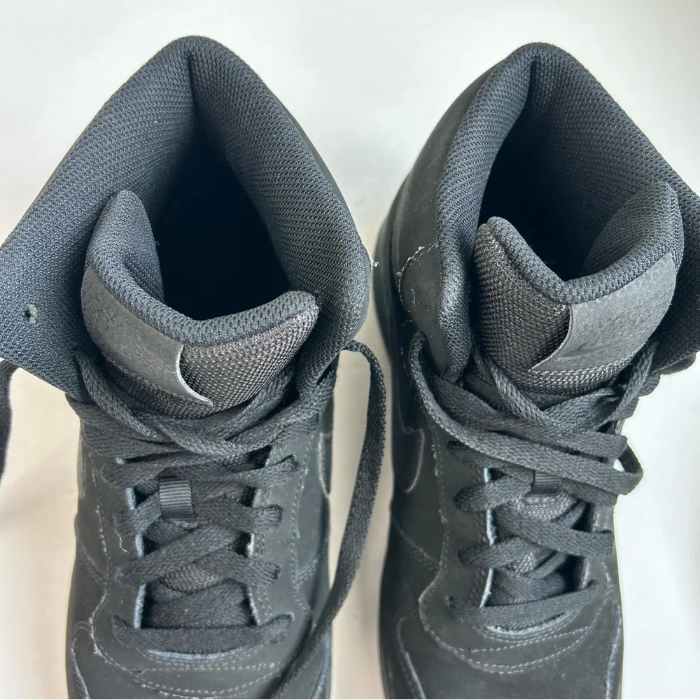 Nike Ebernon High Top Mid SE Triple Black Men's Basketball Athletic Shoes Gym